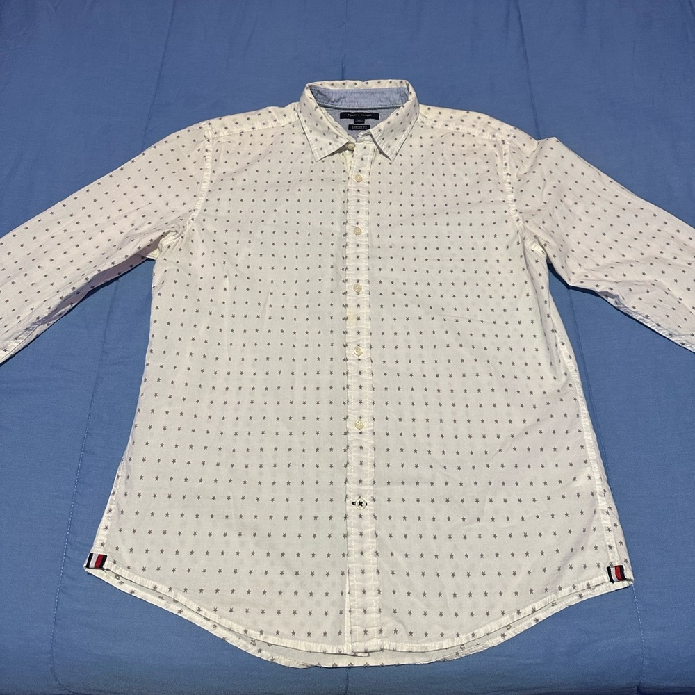 Tommy Hilfiger Button Down Shirt Star Pattern